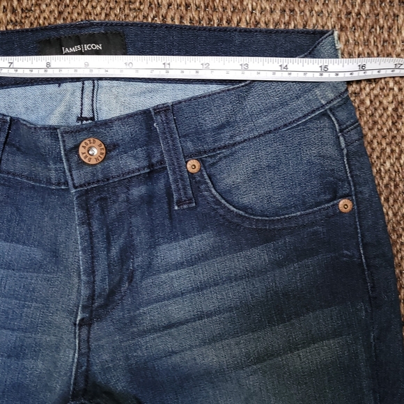 NWT / JAMES ICON sexy-kitten icon crop W/Zip size /25 blue - Picture 3 of 12